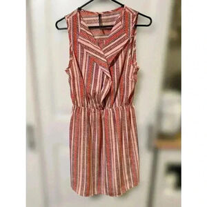 Peppermint Pink Sleeveless Shift‎ Dress, Size Medium